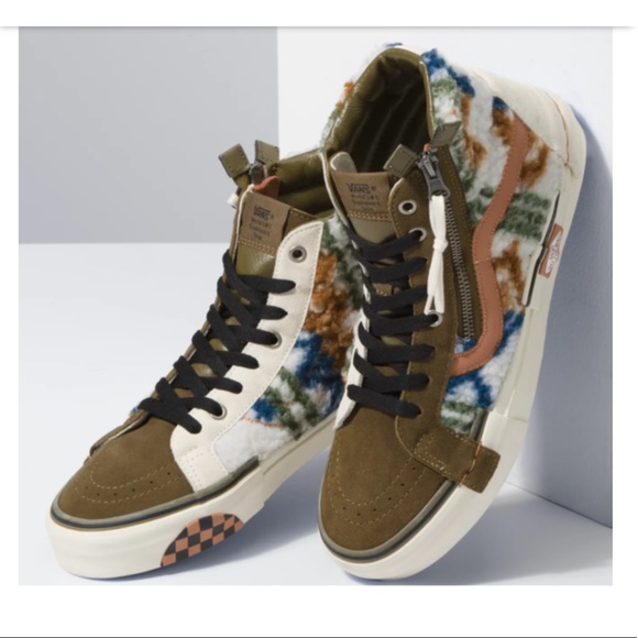 VANS MIXED TEXTILE SK8-HI REISSUE CAP SHOES - Picture 5 of 11